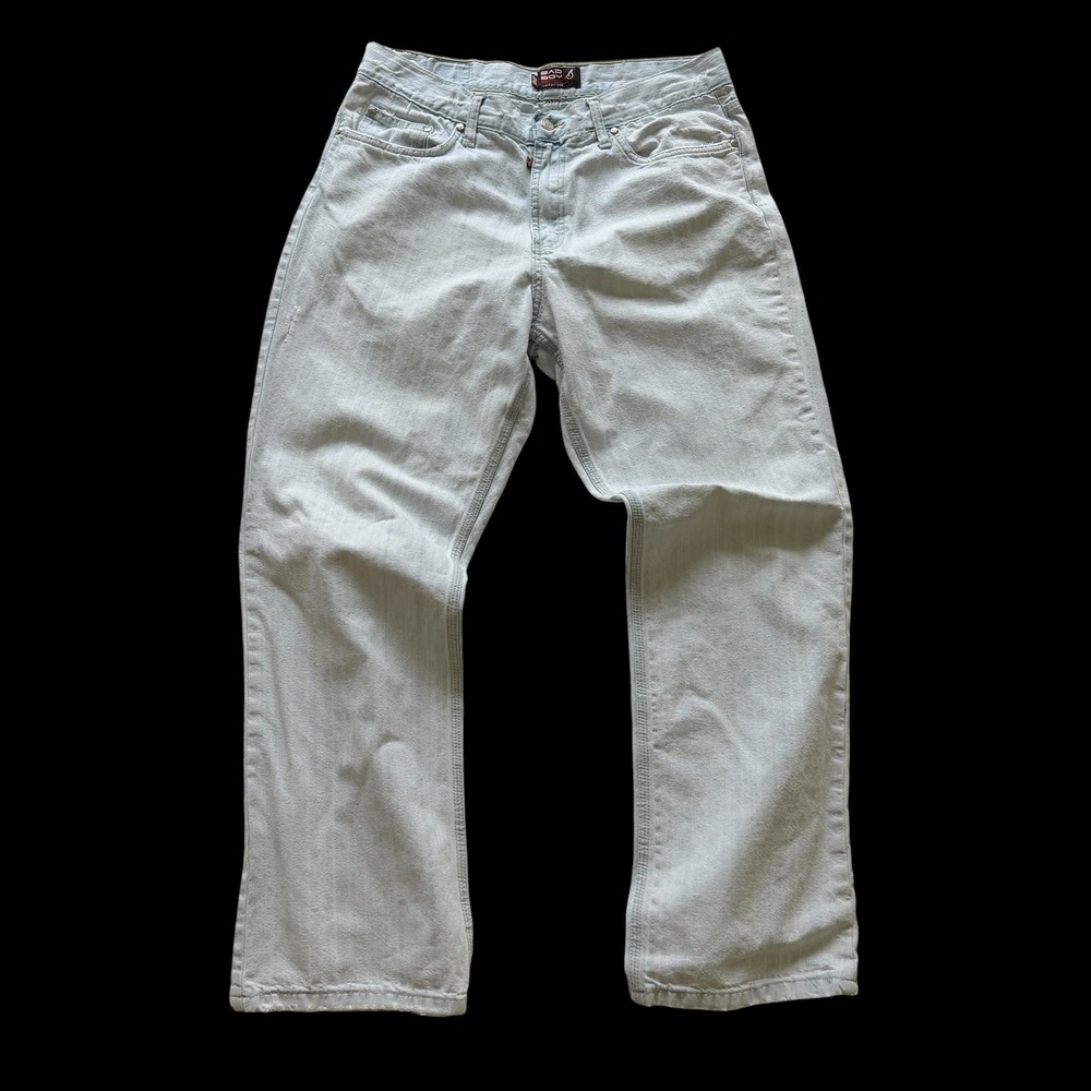 90's Bad Boy Jeans Division 36 Light Wash Straight Leg Denim Skate Pants
